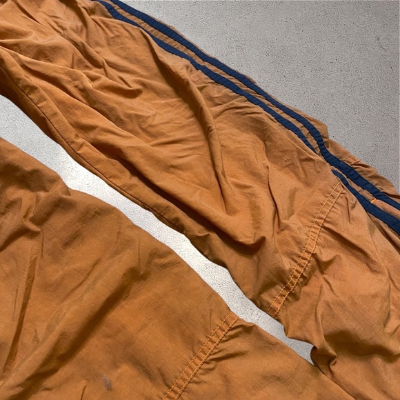 Vtg Abercrombie & Fitch Burnt Orange Nylon Track Pants | Y2K 90s - Picture 7 of 8